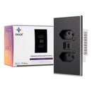 Tomada Inteligente Wifi Soft Touch Série Vênus com USB-A+USB-C