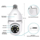 Câmera Segurança Prova D'água Sem Fio Infravermelho Lâmpada
