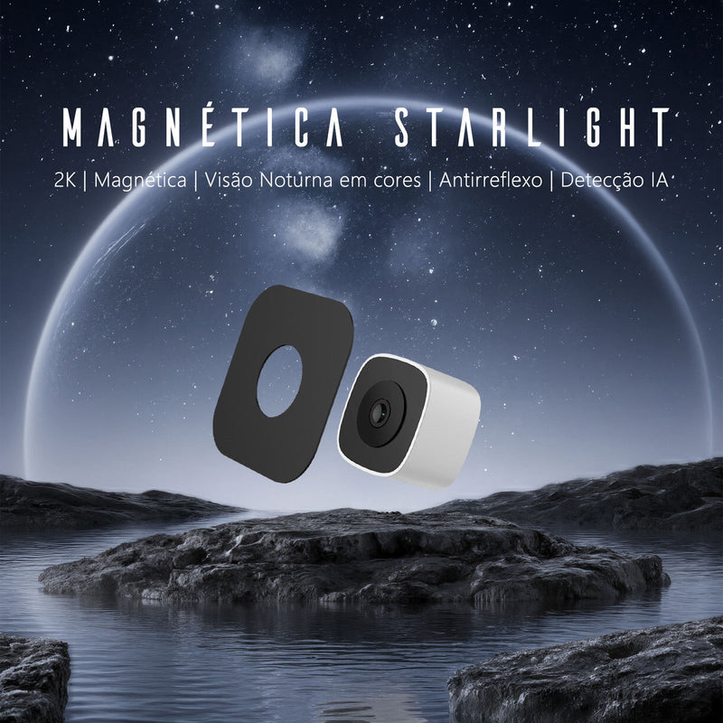 Câmera de Segurança Magnética Starlight EKAZA