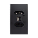 Tomada Inteligente Wifi Soft Touch Série Vênus com USB-A+USB-C