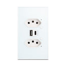 Tomada Inteligente Wifi Soft Touch Série Vênus com USB-A+USB-C
