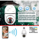 Câmera Segurança Prova D'água Sem Fio Infravermelho Lâmpada