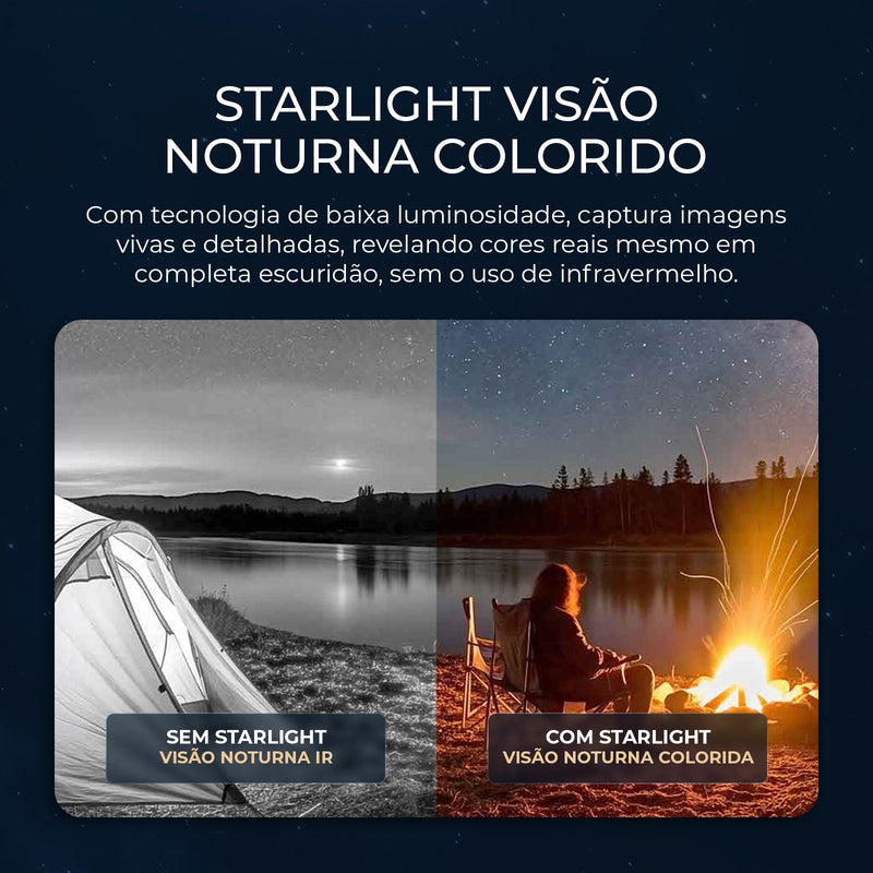 Câmera de Segurança Magnética Starlight EKAZA