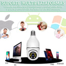 Câmera Segurança Prova D'água Sem Fio Infravermelho Lâmpada