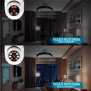 Câmera Segurança Prova D'água Sem Fio Infravermelho Lâmpada