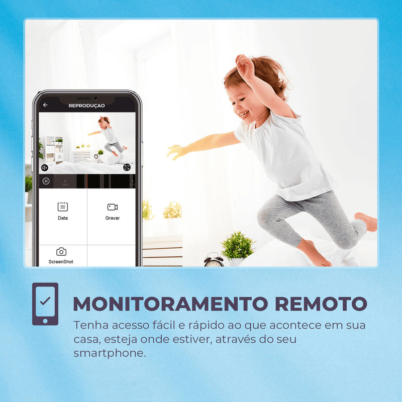 Câmera Nuvem Home Com Botão Chamada 2K