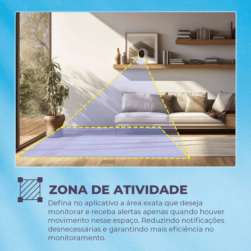 Câmera Nuvem Home Com Botão Chamada 2K