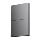 Interruptor Inteligente Série Mercúrio Tecla Metálico Flutuante 2 Teclas Zigbee