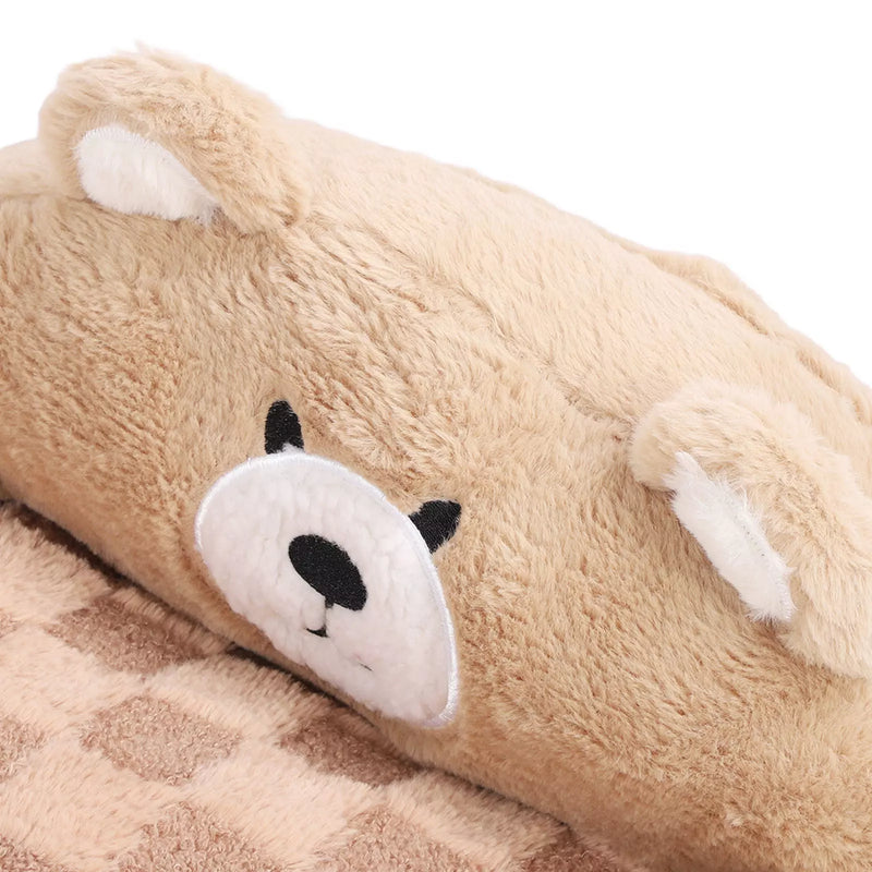 Sofá Cama Pet Bear com Capa Removível - Design Ergonômico para Cães e Gatos