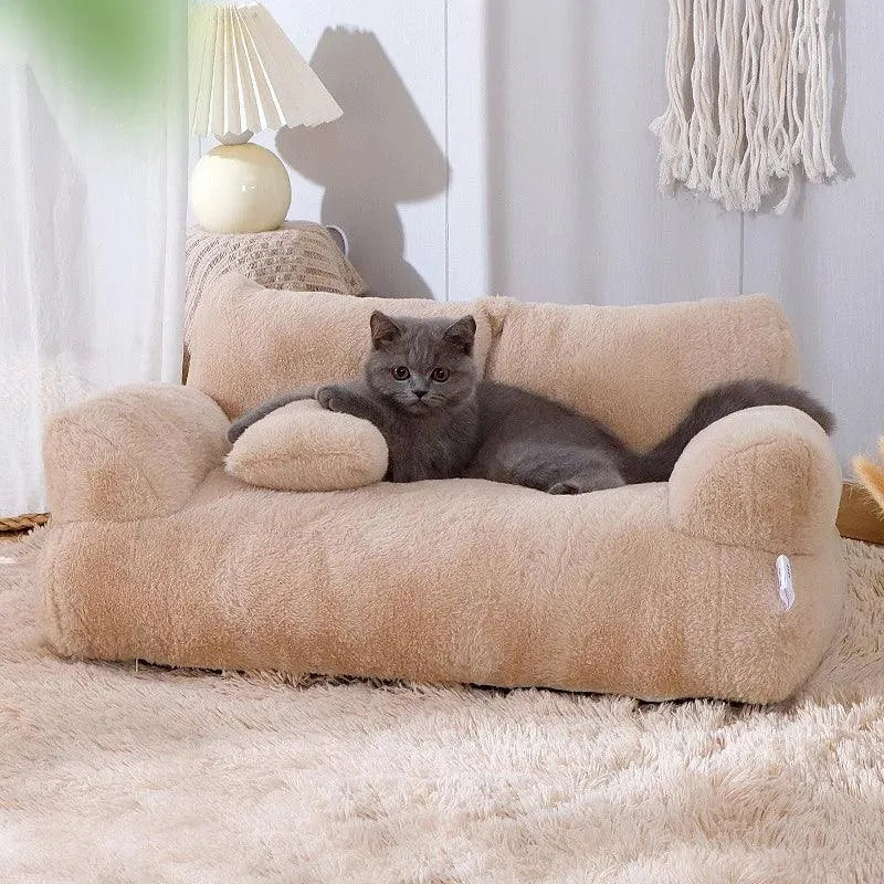 Sofá Cama Pet Confort - Pelúcia Premium Relaxante para Cães e Gatos