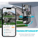 Câmera Segurança Ip Wifi P11 Lente Dupla 6mp Full Hd App Icsee Cor Preto EKS