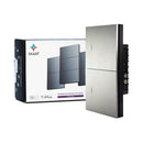 Interruptor Inteligente Série Mercúrio Tecla Metálico Flutuante 2 Teclas Zigbee